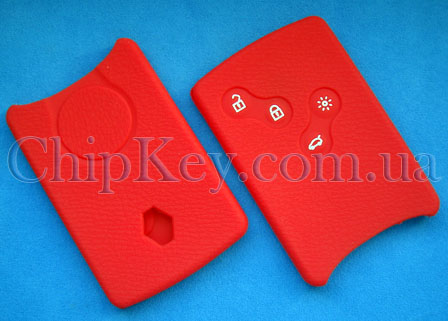 Чехол Renault Smart Card силиконовый 4 кнопки, красный