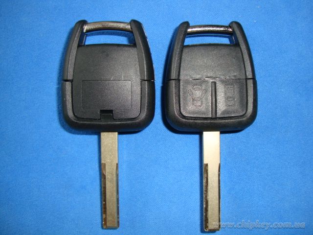 Ключ Opel (корпус) 2 кнопки, лезвие hu43p
