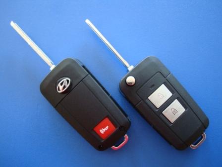 Ключ Hyundai Tucson выкидной (корпус) 2 кнопки