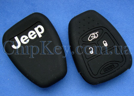 Чехол Jeep силиконовый 3 кнопки, черный