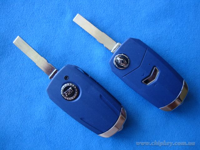 Ключ Fiat выкидной (корпус) 1 кнопка, лезвие sip22