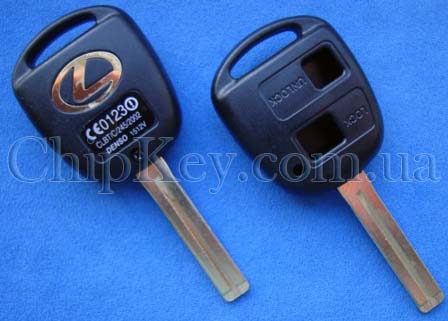 Купить ключ (корпус) для Lexus 2 кнопки, лезвие 41 мм