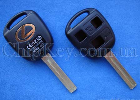Ключ Lexus (корпус) 3 кнопки, лезвие 41 мм