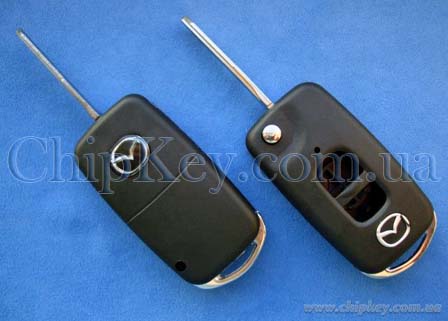 Ключ Mazda выкидной (корпус) 2 кнопки