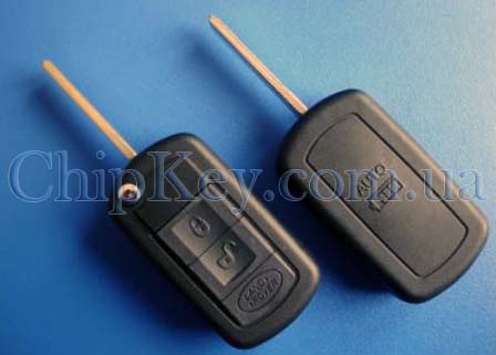 Ключ выкидной Land Rover Range Rover Discovery, Sport 2006 - 2010 3 кнопки, с чипом pcf7941, 433Mhz, лезвие hu101