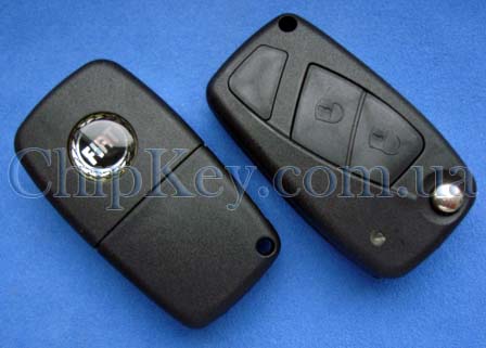 Ключ Fiat выкидной (корпус) 2 кнопки, лезвие sip22