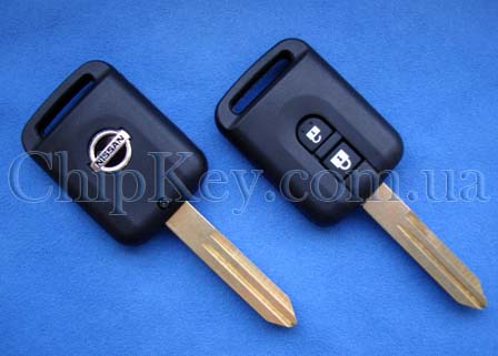 Ключ Nissan (корпус) 2 кнопки, лезвие nsn14
