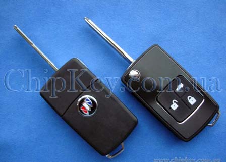 Ключ Buick выкидной (корпус) 3 кнопки