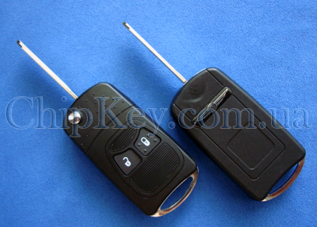 Ключ Chrysler Dodge Jeep выкидной (корпус) 2 кнопки