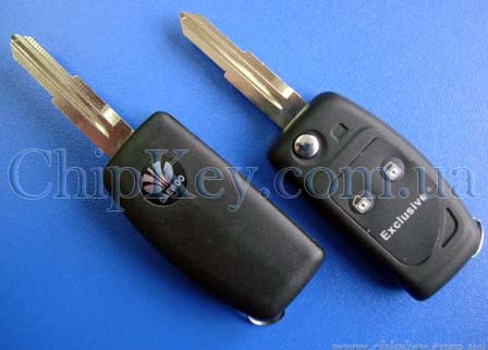 Ключ Daewoo Lanos выкидной (корпус) 2 кнопки
