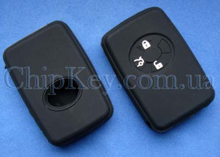 Toyota Smart Key силиконовый чехол 3 кнопки, черный