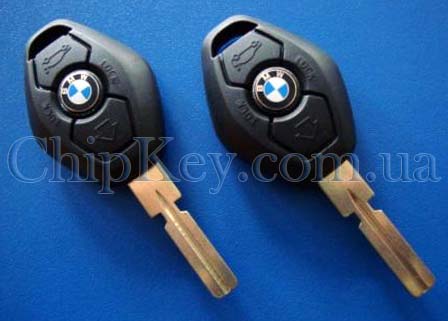 Ключ BMW 3 кнопки HU58, ID46(pcf7942) CAS2 System, 315Mhz