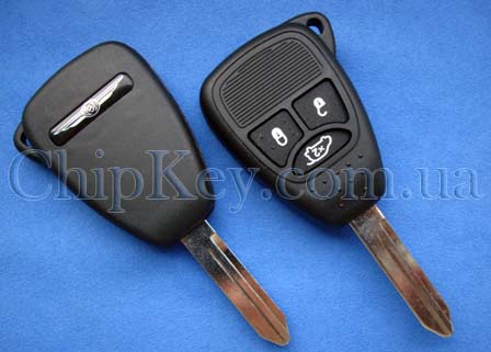 Ключ Chrysler Dodge Jeep 3 кнопки, ID46(pcf7941), 433Mhz