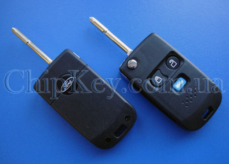 Ключ Ford Connect Transit выкидной (корпус) 3 кнопки, лезвие FO6P