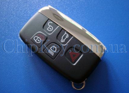 Ключ Ленд Ровер Рендж Ровер 2010 - 2018, 5 кнопок, id47(pcf7953), 434Mhz