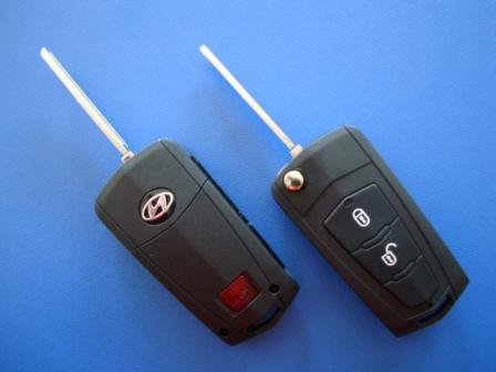 Ключ Hyundai Tucson выкидной (корпус) 2 кнопки