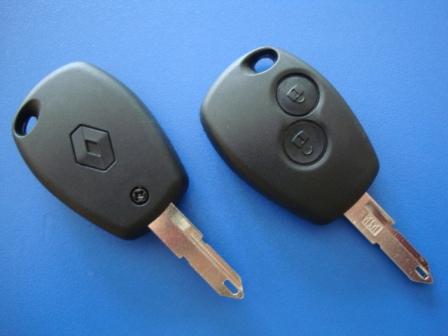 Ключ Renault 2 кнопки, с чипом id46(pcf7946), 433Mhz