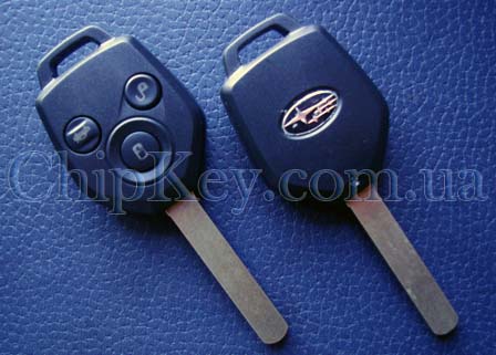 Ключ Subaru 3 кнопки, чип ID62, 433Mhz