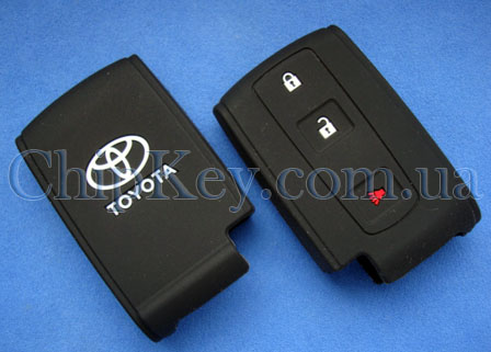 Toyota Smart Key силиконовый чехол 3 кнопки, черный