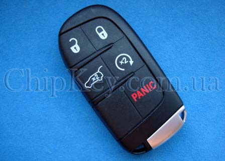 Ключ Chrysler 200 2015-, smart key 5 кнопок, id51 HTAES, 433Mhz, FCC ID: M3M-40821302