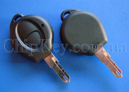 Ключ Peugeot 206 (корпус) 1 кнопка, лезвие NE73
