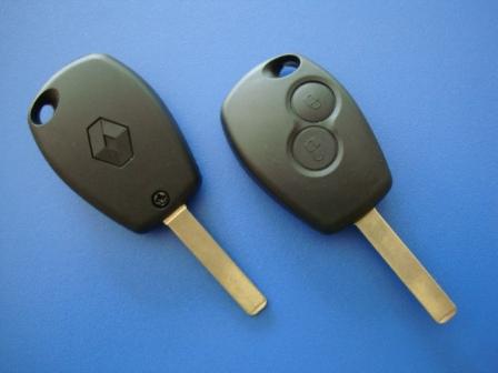 Ключ Renault 2 кнопки, с чипом id46(pcf7947), 434 Mhz