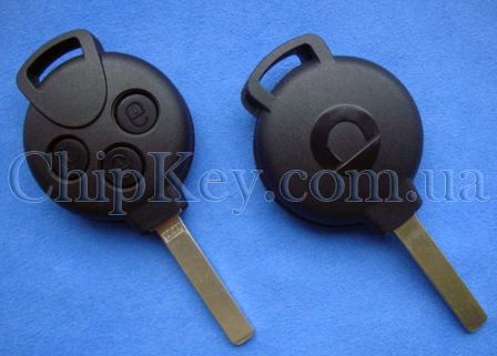 Ключ SMART Mercedes 3 кнопки, с чипом id46(pcf7941), 433Mhz EU