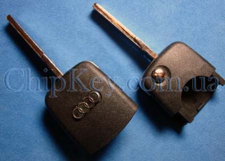 Ключ Audi выкидной с чипом id48, нижняя часть