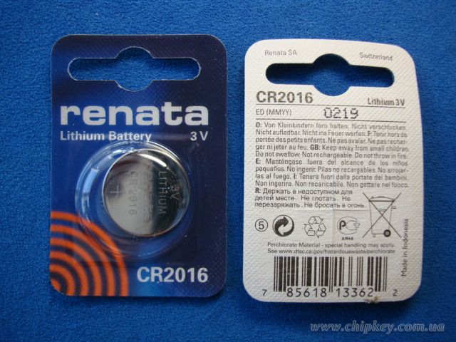 Lithium Batteries 2016 Renata Switzerland