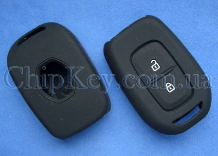 Чехол Renault силиконовый 2 кнопки, черный