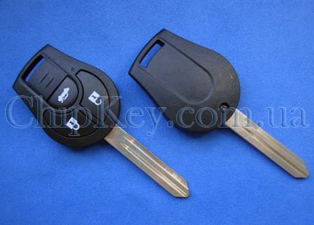 Ключ Nissan 3 кнопки, с чипом ID46(PCF7936), 433Mhz