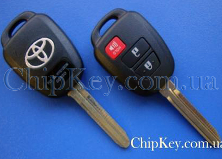 Ключ Toyota (корпус) 3 кнопки, лезвие toy43