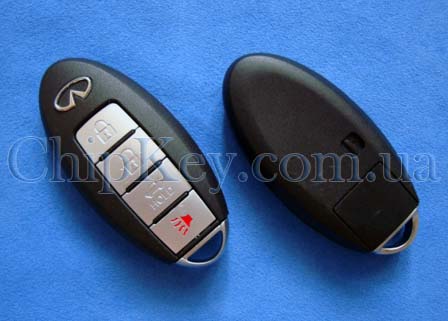 Ключ Infiniti smart key (корпус) 4 кнопки