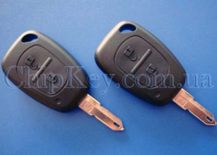 Ключ Opel, Movano, Vivaro 2 кнопки, с чипом ID46(pcf7947), 433Mhz