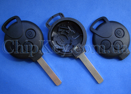 Ключ Smart Mercedes (корпус) 3 кнопки