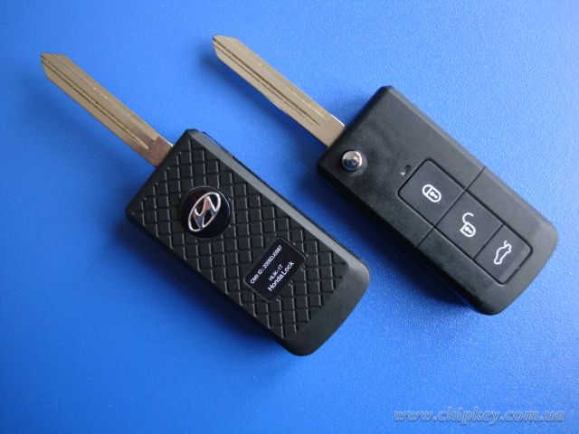 Ключ Hyundai выкидной (корпус) 3 кнопки