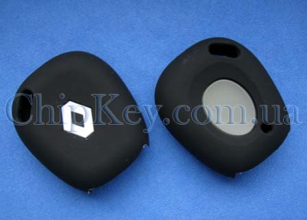 Чехол Renault силиконовый 1 кнопка, черный