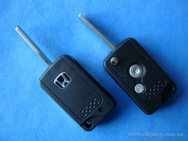 Ключ Honda выкидной (корпус) 2 кнопки, лезвие hon66