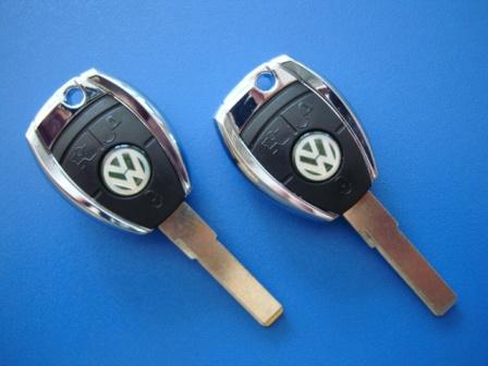 VOLKSWAGEN ключ (корпус) под чип, лезвие HU66