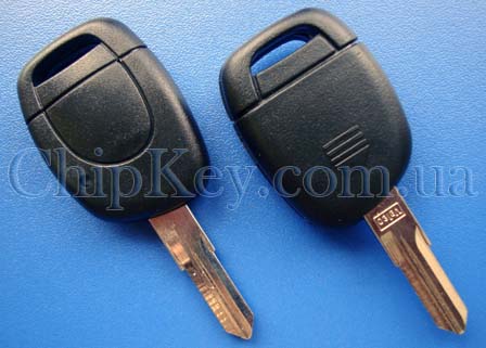 Ключ Renault (корпус) 1 кнопка, лезвие VAC102