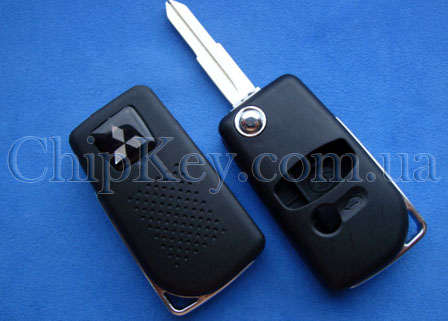 Ключ Mitsubishi Lancer выкидной (корпус) 3 кнопки