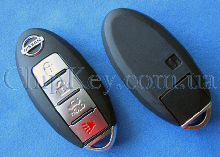 Ключ Nissan smart key 4 кнопки, id46(pcf7952) 315Mhz original