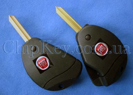 Выкидной ключ Fiat Scudo (корпус) 2 кнопки, лезвие SIX9