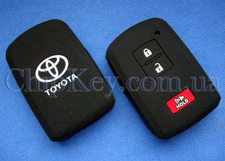 Toyota Smart Key силиконовый чехол 3 кнопки, черный
