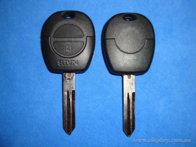 Ключ Nissan (корпус) 2 кнопки, лезвие NSN14
