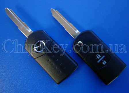 Ключ Mazda 2, 3, 5, 6, RX8, MX-5 выкидной (корпус) 2 кнопки
