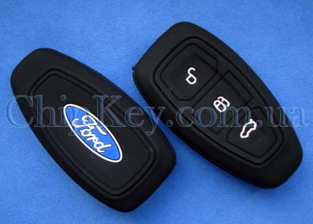 Ford Smart Key силиконовый чехол 3 кнопки, черный