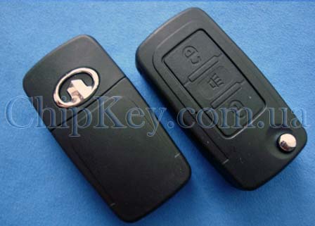 Ключ Great Wall выкидной (корпус) 3 кнопки, лезвие hon66