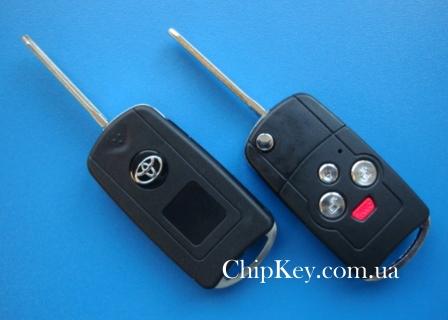 Выкидной ключ Toyota (корпус) 4 кнопки, Acura style