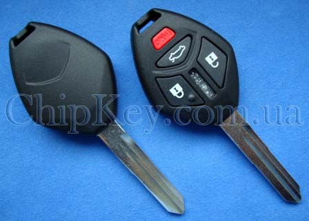 Ключ Mitsubishi (корпус) 4 кнопки
